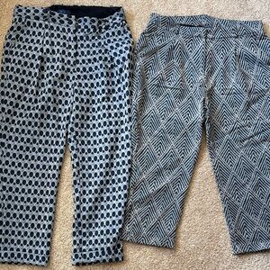 Italian cropped patterned chinos bundle priced